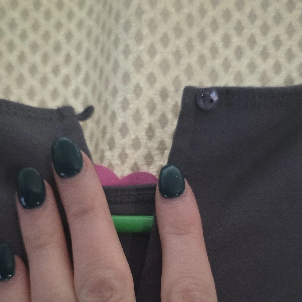 Biscotti Black Dress with Purple and Green Accents - Picture 6 of 8